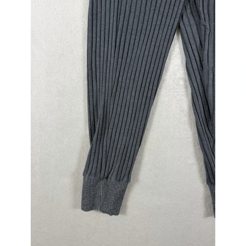 Nike Yoga Luxe Ribbed Crossover Front Loose Fit Pants Gray Womens S P